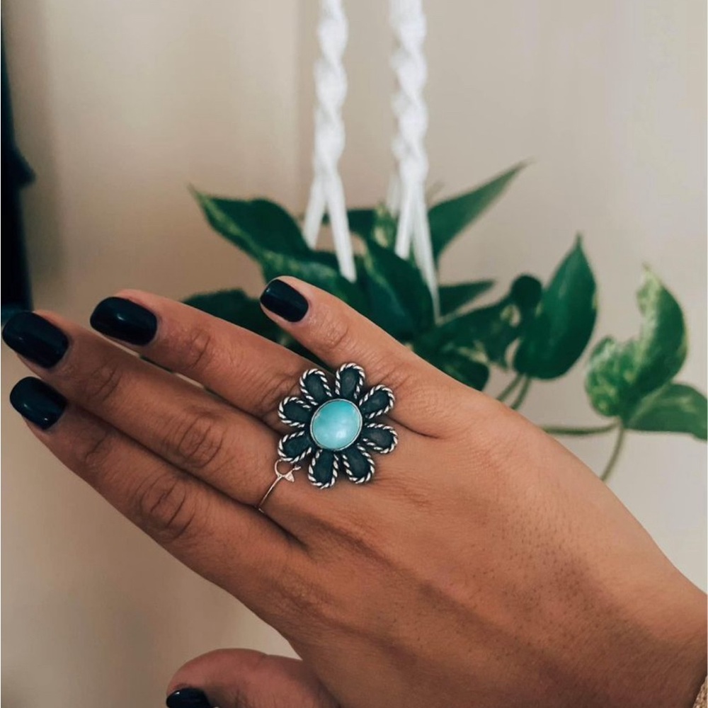 Daisy Turquoise Ring